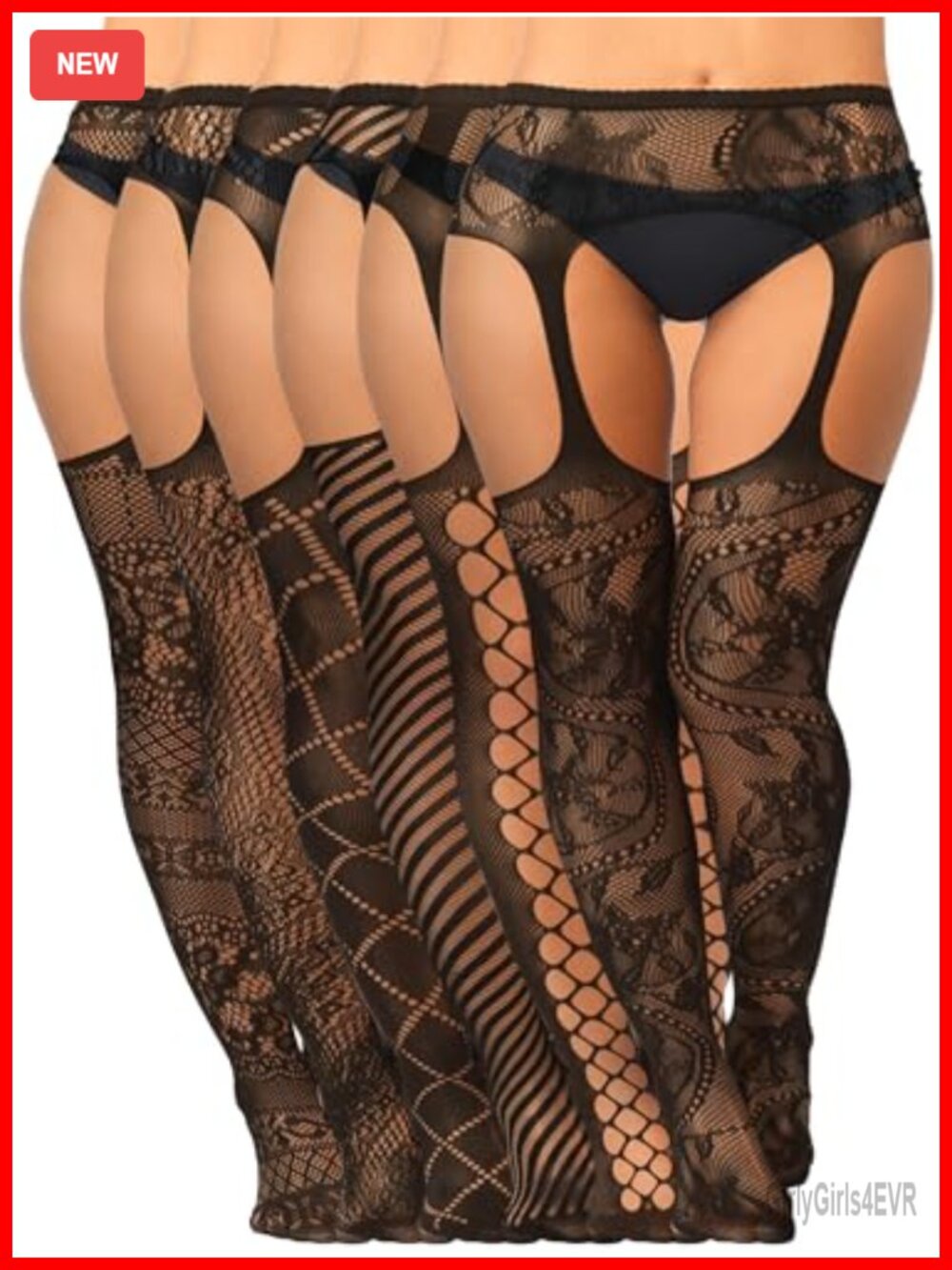 Fishnet Thigh High Stockings Suspender Pantyhose Costume Accessory